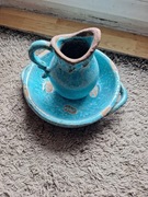 Dzbanek i miska ceramiczna