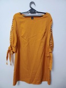 Sukienka mini SHEIN Size S perełki wiązania