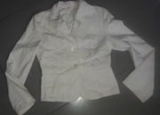 Kremowy Żakiet marynarka M komplet garsonka