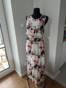 Długa sukienka maxi kwiecista z wiskozy XL / XXL