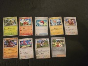 POKEMON TCG Scarlett Violet G SVI EN 198 ZESTAW 9 KART (2 karty Holo)