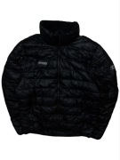 Czarna Kurtka Puchowa Bergans Pikowana Ciepła L Logo profesjonalna