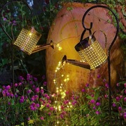 10szt. Konewka solarna LED 80 Polewaczka Lampa do ogrodu patio Metalowa