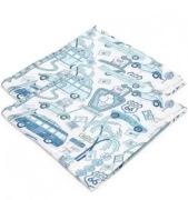 2-pak pieluszek 100% Bamboo Muślin Route 66 LA MILLOU