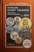 Katalog monet polskich. Parchimowicz. 2022 r.