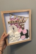 Personalizowana ramka 3d, metryczka dla dziecka