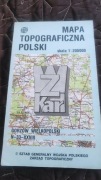 MAPA TOPOGRAFICZNA POLSKI - GORZÓW WIELKOPOLSKI N-33-XXVIII