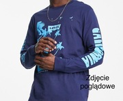 Bluza koszulka z długim rękawem Levis M granatowa niebieska Levi’s