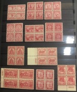 Zestaw 11 bloków USA 1926-32 MNH | Pułaski, Olimpiada, Plate Blocks