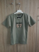 T-shirt bawełniany oliwkowy 67 r. XS/S