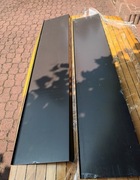 Parapety zewnętrzne stalowe 2 sztuki - brąz