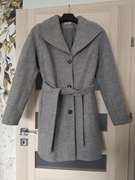 ELEGANCKI PŁASZCZ damski jesienny zimowy r. 44