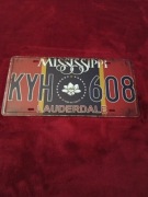 Replika kopia tablica rejestracyjna Missisipi 30x15 cm