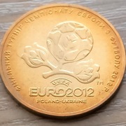 1 hrywna Euro 2012 Polska Ukraina Mennicza z rulonu
