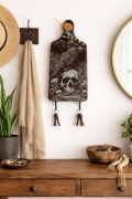 Unikatowy wieszak na klucze dekoracja w klimacie gothic / dark decor