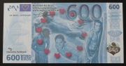 600 EURO banknot fantasy erotica