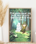 Plakat z bajki Muminki 