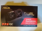 ASUS Radeon RX 6750 XT DUAL OC - 12GB GDDR6 RAM - nowa, nieużywana