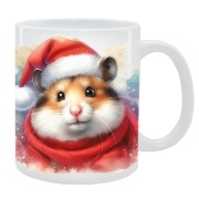 KUBEK Z CHOMIKIEM NA ŚWIĘTA, PREZENT, PERSONALIZOWANY, 24HWYS