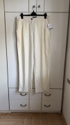 Szerokie spodnie damskie ecru Asos nowe 44/XXL