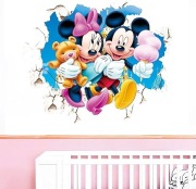 Naklejka ścienna MICKEY I MINNIE
