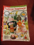Twórcze Inspiracje 2/2013 haft wstążeczkowy papierowa wiklina i inne