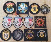 Naszywki MW - zestaw 12 sztuk, w tym kilka na rzepy.