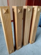 Nogi drewniane dąb naturalny lakierowane