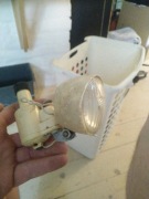 Stare dynamo + lampka rowerowa Soubitez z epoki