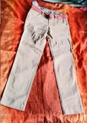 Teddy Smith New York lifestyle size 24 bawełniane vintage beżowe spodnie 