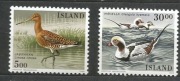 Islandia Mi 691-692 ptaki**czyste