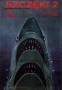 Plakat filmowy Szczęki 2 Edward Lutczyn numerowany sygnowany