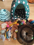 Zabawki, legowisko, maty węchowe dla psa kota 