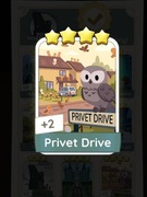 Monopoly GO Zestaw Set 12 Naklejka Karta 4* Privet Drive