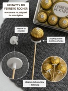 Uchwyty do Ferrero rocher Rafaello bukiety jadalne flower box  100 szt 