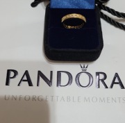 Pierścionek Pandora pozłacane 