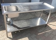 Zlew 1-komorowy gastronmiczny 165x60x85