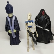 Star Wars 1 Mroczne Widmo- Hologram Darth Maul,Lott Dod,Battle Droid