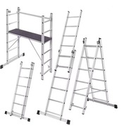 Aluminiowe RUSZTOWANIE PODEST Roboczy SKŁADANY DRABINA 3 W 1 270cm