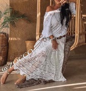 ZOCCO komplet ażurowy koronka biel white 