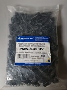 Podstawka montaż. do opasek zaciskowych czarna PMW/8/45/UV 25.245 100szt