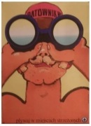 Plakat Andrzej Krzysztoforski Ratownik wodny 1977 rok