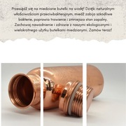 Butelka miedziana 750 ml