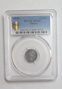 1 grosz 1939 CYNK PCGS MS63