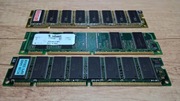 Pamięć ram komplet 3x64Mb DIMM SDRAM 2xPC100 1xPC133 Sprawna Retro 