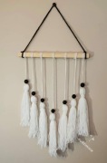 Łapacz snów makrama boho listki dekoracja