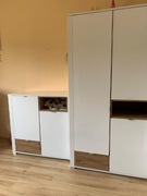 Szafa biała z komodą