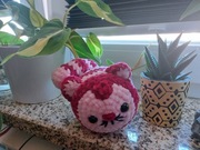 Handmade pluszak włóczka kot Alicja 