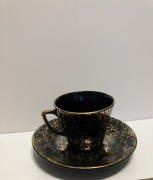 filiżanka CHODZIEŻ IRA czarna złocona sp79 km PRL