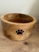 Miska dla psa duża z drewna mango